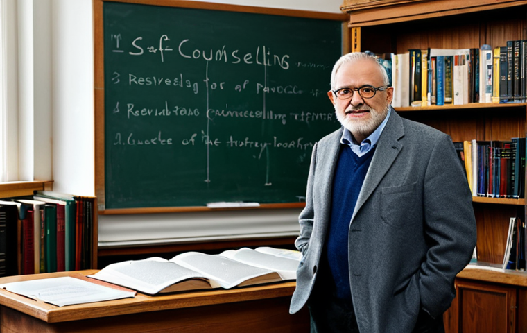 상담심리사와 관련된 필수 서적 - **Counseling Theories:** "A classroom setting where a fully clothed professor lectures on counseling...