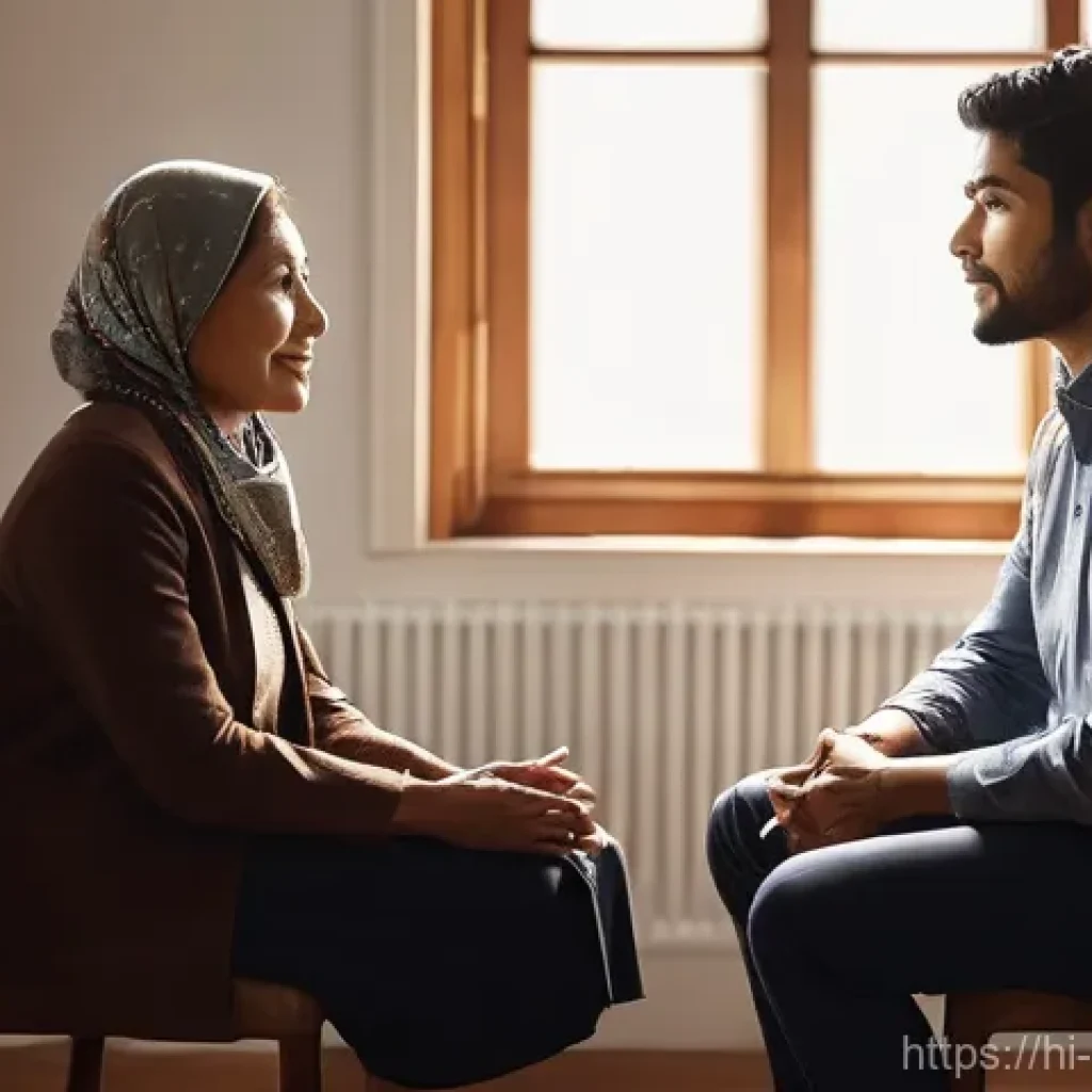 상담심리사 실무에서 자주 사용하는 이론 - **Prompt 1: Empathetic Connection in a Counseling Session**
    A warm, inviting, and softly lit cou...