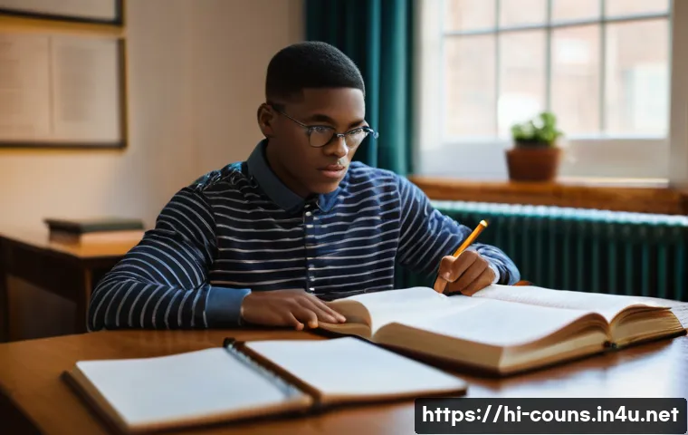 상담심리사와 관련된 자격증 시험 후기 - **Prompt: Focused Study Session**
    "A young adult, appearing to be in their early twenties, with ...